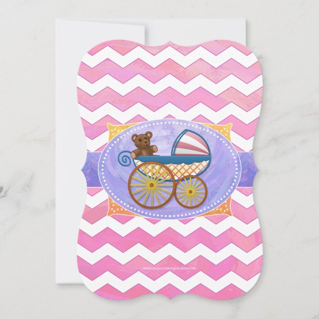 Convite Coisas De Bebê De Algodão Docinho (Frente)