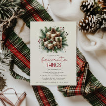 Coisas Favoritas Festivas de Natal Troca de Presen