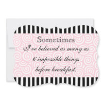 Coisas impossíveis preto e rosa