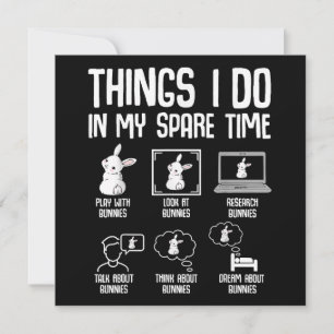 Convite Coisas Que Eu Faço No Meu Coelho Coelho Coelhinho