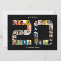 Colagem de Fotografias de 20 Festa de aniversário 