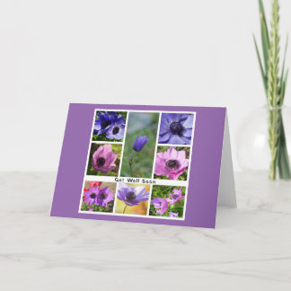 Convite Colagem de Fotografias de Anêmona para Melhoras Rá