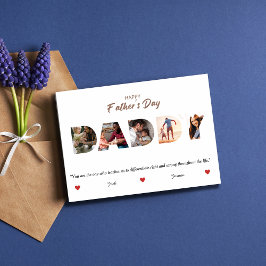 Convite Colagem de Fotografias do PAI Personalizado