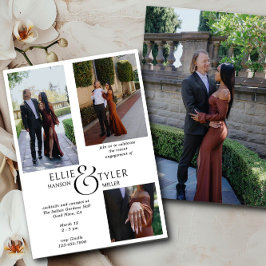 Convite Colagem de Fotografias e Noivado de Ampersand Sobr