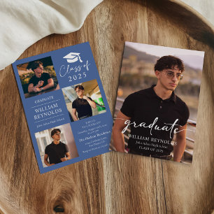 Convite Colagem de Fotos 4 de Festa de Formatura com Rótul