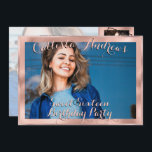 Convite Colagem de Fotos de Borda Dourada Girly Rosa Doce<br><div class="desc">Este suave e moderno convite de 16 anos de colagem fotográfica é perfeito para a moda e na moda. Ele apresenta uma colagem de fotos personalizável, giro, chic e glamourosa, com fotos em cinco fotos, com elegante tipografia cursiva preto-e-rosa rosa esboçada e bordada em folha de ouro rosa impressa falsa....</div>