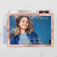 Colagem de Fotos de Borda Dourada Girly Rosa Doce 