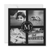 Colagem de Fotos de Casamento com Monograma Agrade