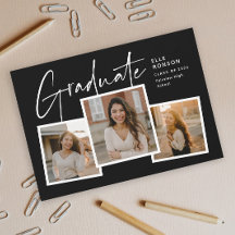 Colagem de Fotos de Graduação com Letra Moderna Fo