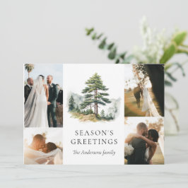 Convite Colagem de Fotos de Natal do Inglês do Esplendor