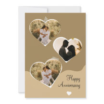 Colagem de Fotos do Aniversário Minimalista Brown