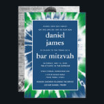Convite Colagem de Fotos do Bar Mitzvah, Colagem de Ti Azu<br><div class="desc">Este convite moderno apresenta letras brancas arrojadas na frente com uma espiral de corante azul e verde. O verso apresenta três fotos da sua escolha, em preto e branco. Use o formulário modelo para adicionar seu texto personalizado. O recurso Personalizar pode ser usado para alterar a fonte, o layout e...</div>