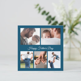 Convite Colagem de fotos do Dia de os pais 5 feliz