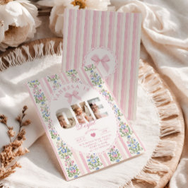 Convite Colagem de Fotos do primeiro aniversario Love Shac