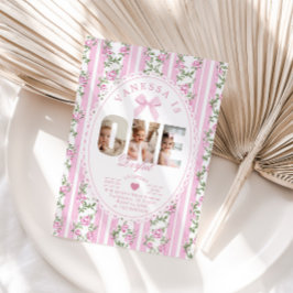 Convite Colagem de Fotos do primeiro aniversario Love Shac