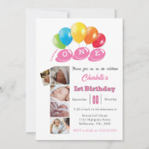 Colagem de fotos do primeiro aniversario número 1