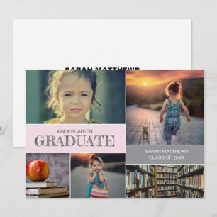 Convite Colagem de Fotos Personalizada de Formatura da Edu