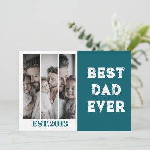 Convite Colagem de Fotos Personalizada Melhor Pai do Mundo