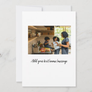 Convite colagem de fotos simples minimal nome família mamã