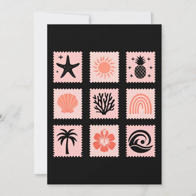 Convite Colagem de selos naturais (Frente)