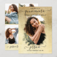 Colagem Fotográfica Gold Foil Halo Quinceañera