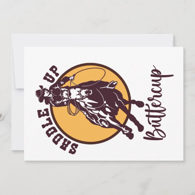 Convite Colar o botão de manteiga (Frente)