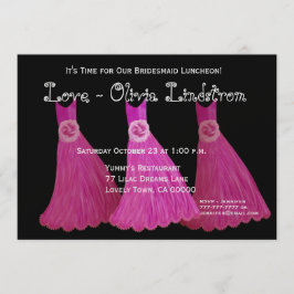 Convite Colchões de Ponta ou Vestidos Rosa de Brunch