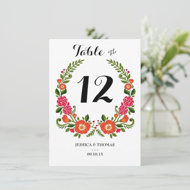 Convite Coleção Bohemian Summer Wedding (Em pé/Frente)