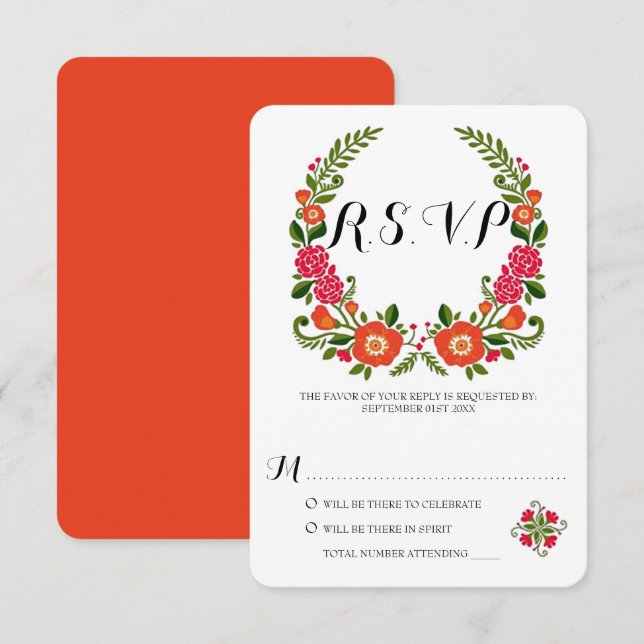 Convite Coleção Bohemian Summer Wedding (Frente/Verso)