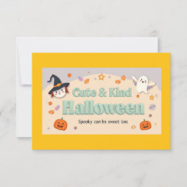 Convite 🧡 ✨ Coleção “Cute & Kind Halloween”