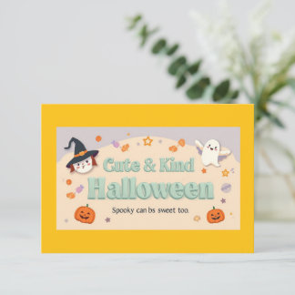 Convite 🧡 ✨ Coleção “Cute & Kind Halloween”