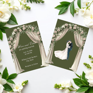 Convite Coleção de Casamento Elegância Boêmia