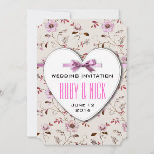 Convite Coleção de casamento floral RomanticCharm