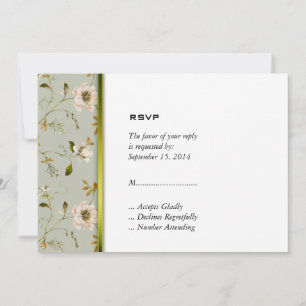 Convite Coleção de Casamento Floral Vintage Charme Românti