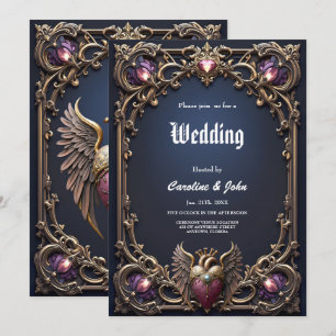 Convite Coleção de Casamento Gótico Vitoriano