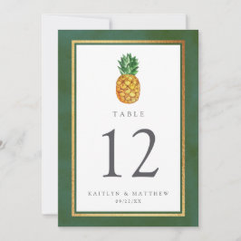 Convite Coleção de Casamentos de Abacaxi Tropical