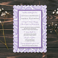 Coleção de Casamentos de Paisley Moderno - Roxo