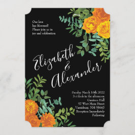 Convite Coleção de Casamentos Góticos do Dia das Bruxas Ne