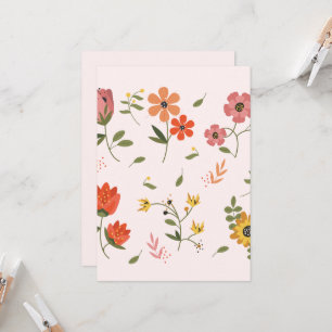 Convite coleção de flores