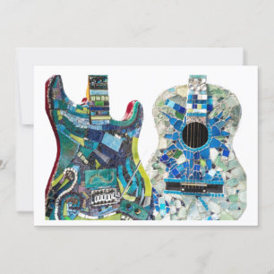 Convite Coleção de Guitarras Mosaic Boho Chic