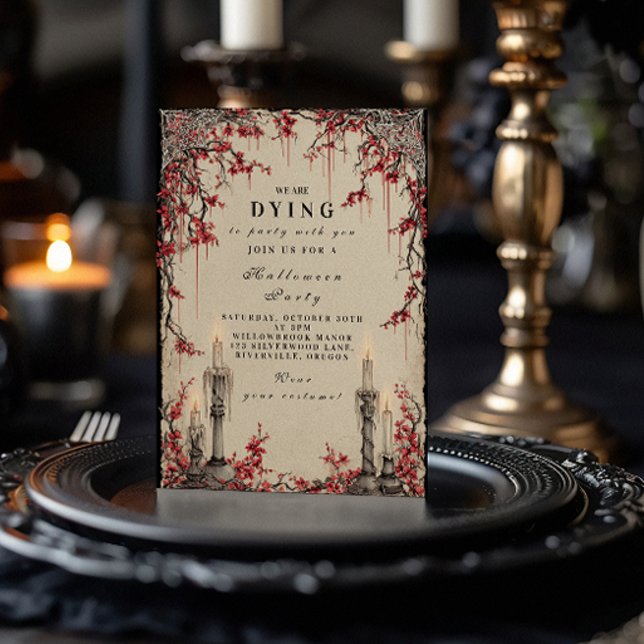 Convite Coleção de Halloween à Vela Assombrada (Criador carregado)