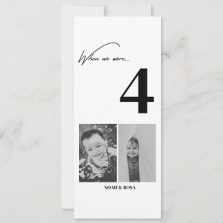 Convite Coleção de Números de Mesa de Casamento – Elegante