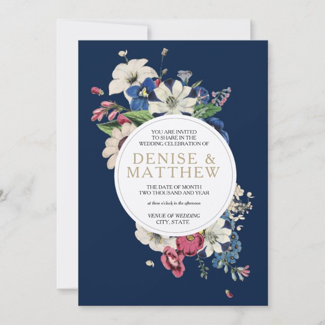 Convite Coleção Eterna de Azul Noturno Polar (Frente)