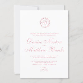 Convite Coleção Magnolia no Flor de Amêndoa em White Inv