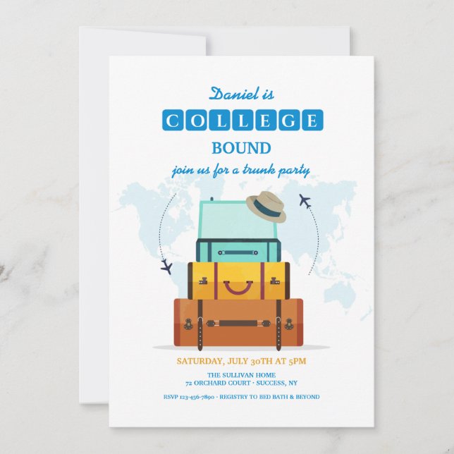 Convite Colégio Vinculado Masculino (Frente)