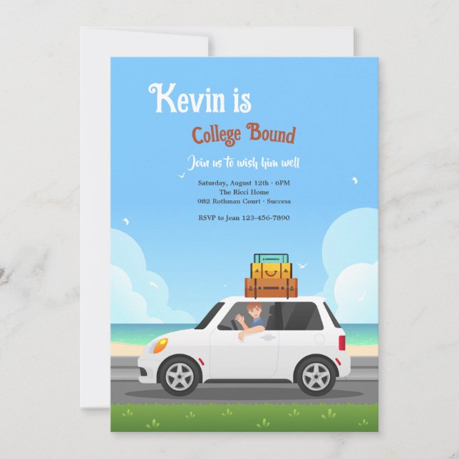 Convite Colégio Vinculado Masculino (Frente)