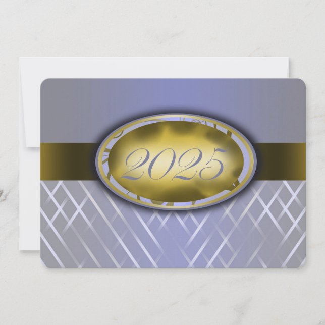 Convite Colheita Azul Céu e Classe Dourada de 2025 (Frente)