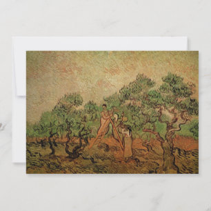 Convite Colheita de Azeitonas por Vincent van Gogh