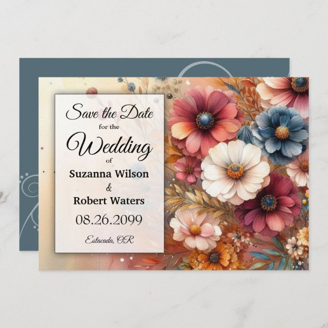 Convite Colheita de Petais e Pintados (Frente/Verso)