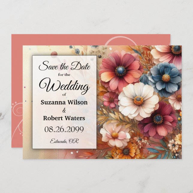 Convite Colheita de Petais e Pintados (Frente/Verso)